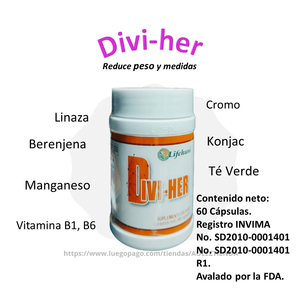 Divi-Her Suplemento Natural Para Bajar De Peso  LIFEHUNI